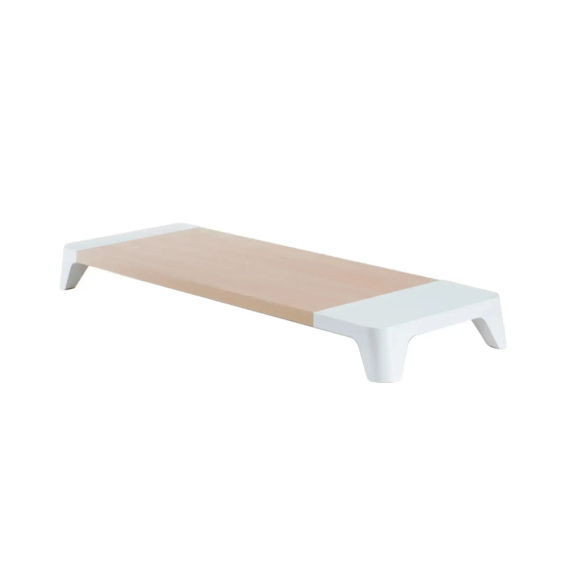 Подставка для монитора POUT EYES 6 Wooden Monitor Stand with Wireless Charger White (POUT-01801)